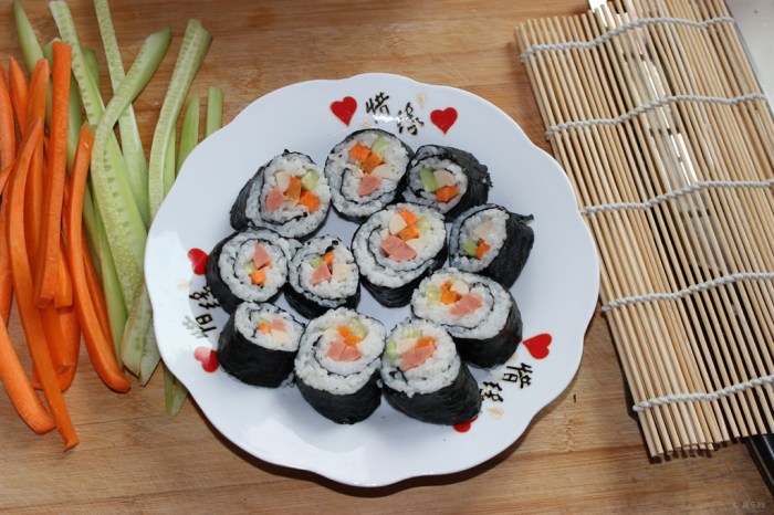 【【节目美食】自己做寿司】_论坛之旅美食日志丘阿主持美味图片