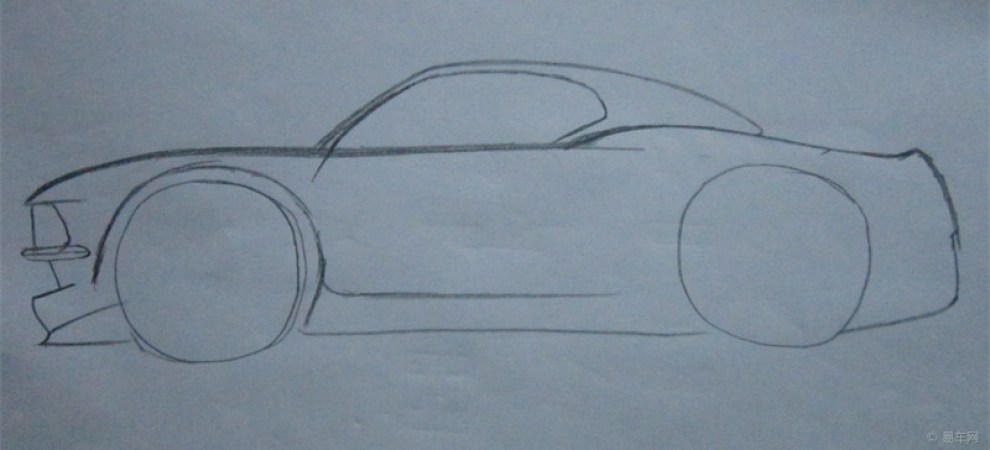 素描画车的图片步骤图片