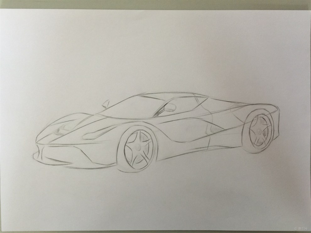 【我画新能源汽车】法拉利 laferrari】_画汽车论坛图片集锦_汽车