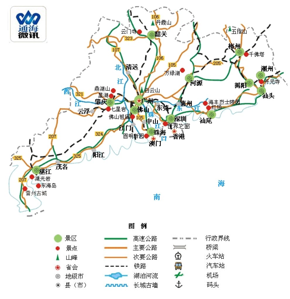 中国各省旅游简图,一定要保存!