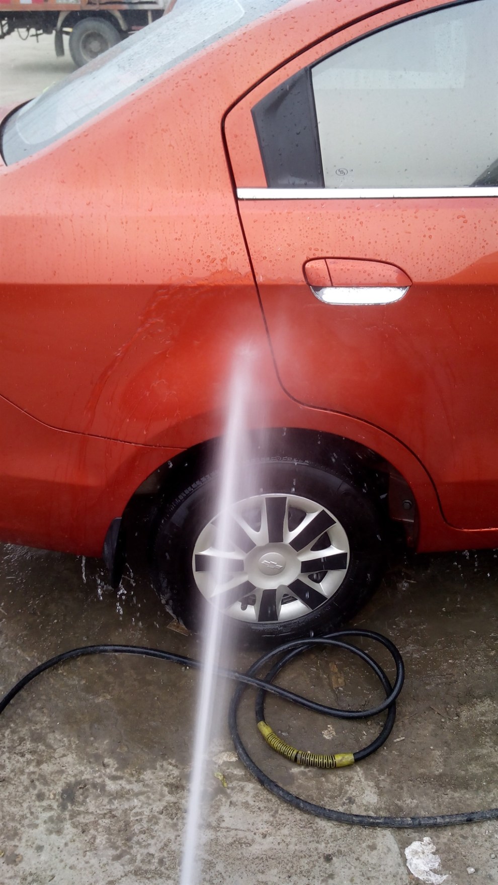 试用老式洗车机