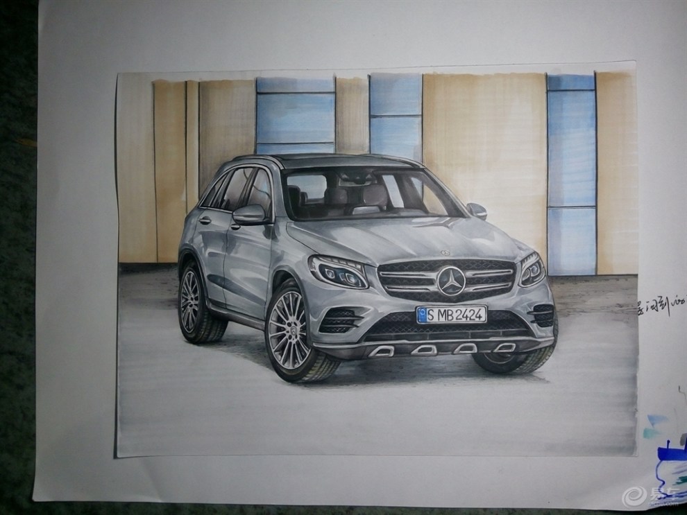 【我画车展亮相新车】奔驰glc