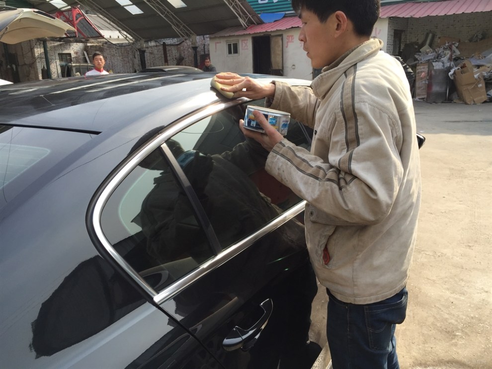 給小邁補一個生日禮物——洗車打蠟!