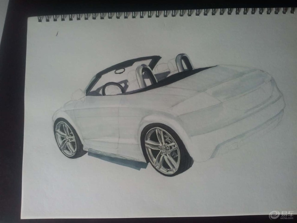【手绘奥迪tt】_画汽车论坛图片集锦_汽车论坛-易车网