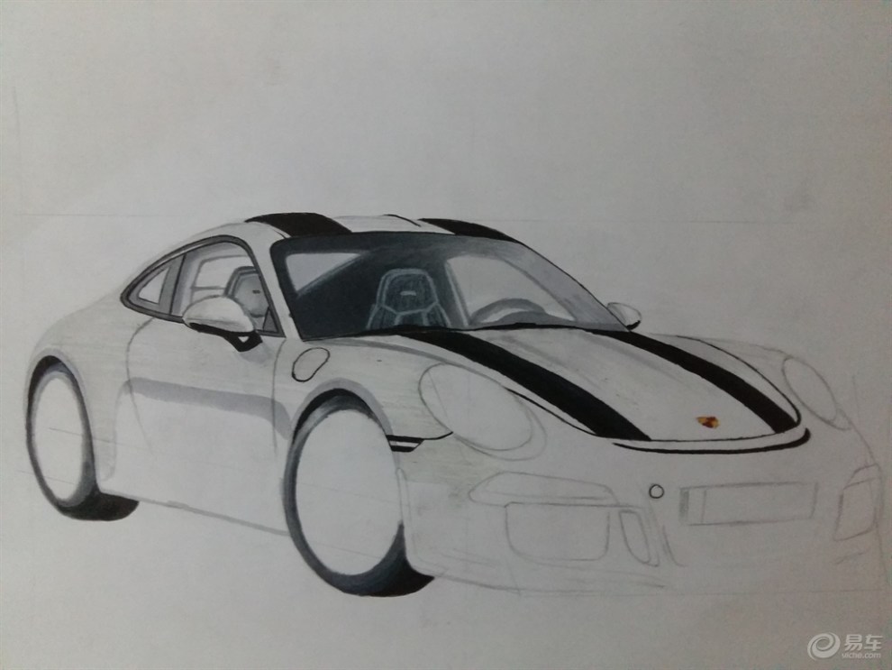 【致我们永不言弃的手绘精神】porsche 911 gt3