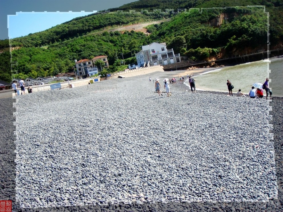 富翅岛无名岛湾留影