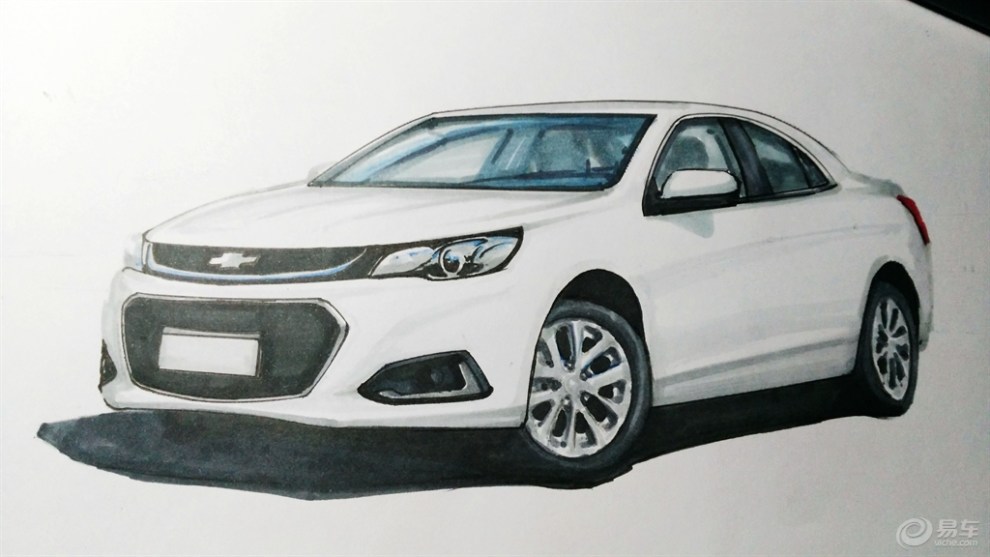 【【猴版手绘】雪佛兰2016款迈锐宝】_画汽车社区图片集锦_汽车论坛