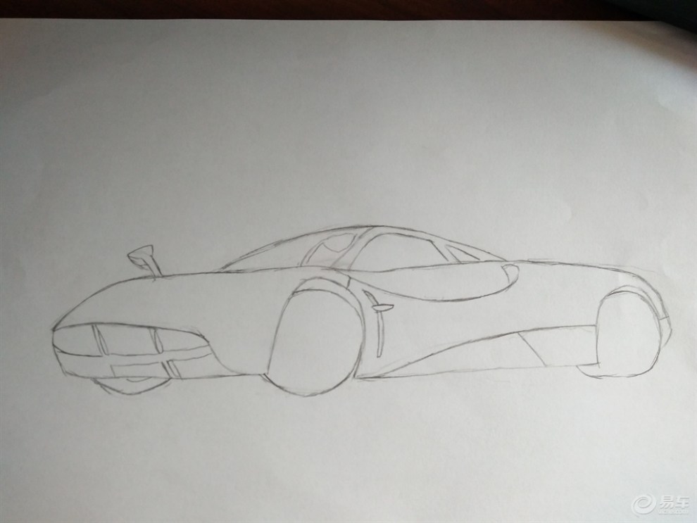 【小小画者】今天画的第二张画 帕加尼huayra