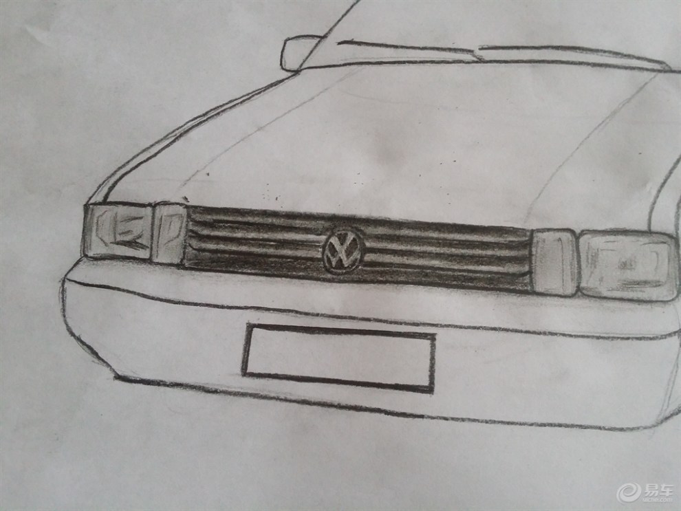 【手绘汽车季-临摹】那些年的回忆之桑塔纳