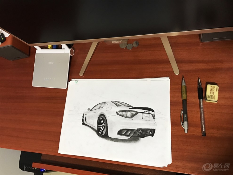 【手绘——玛莎拉蒂跑车】_画汽车论坛图片集锦_汽车论坛-易车网