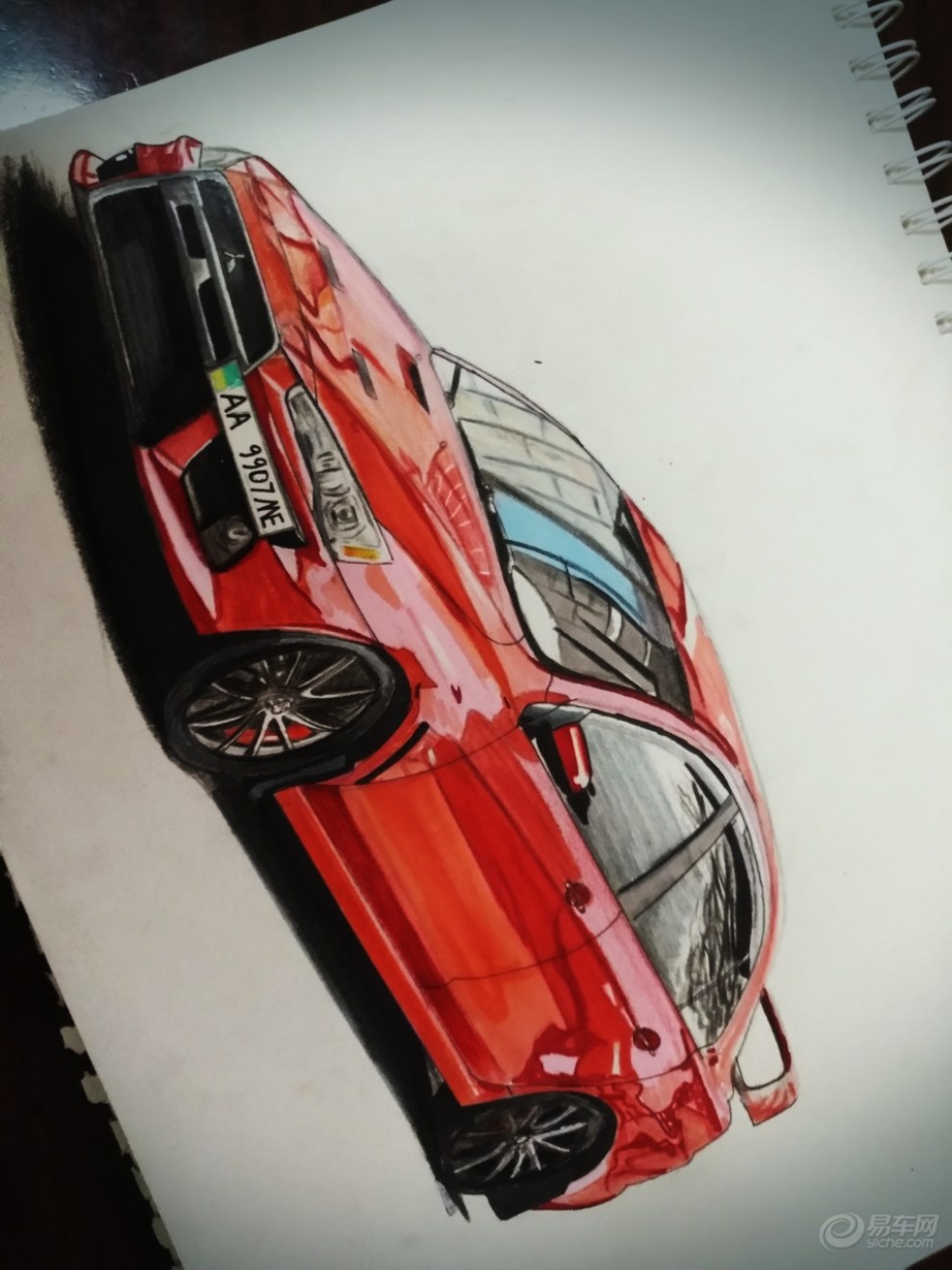 手绘第二期作业三菱evo